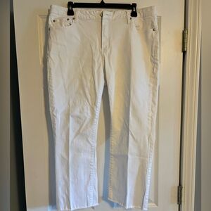Crown & Ivy White Jeans 16